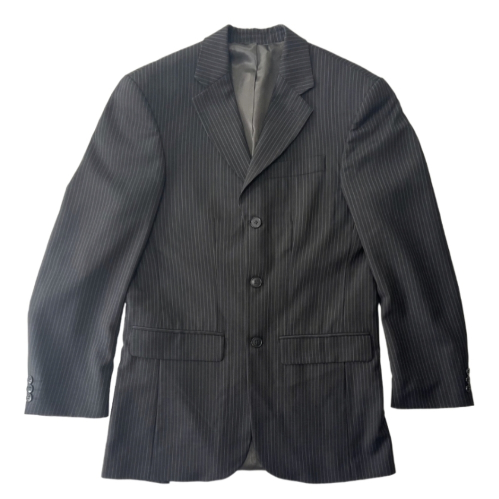 Kenneth Cole Mens Pinstripe Blazer Suit Jacket Size 39R